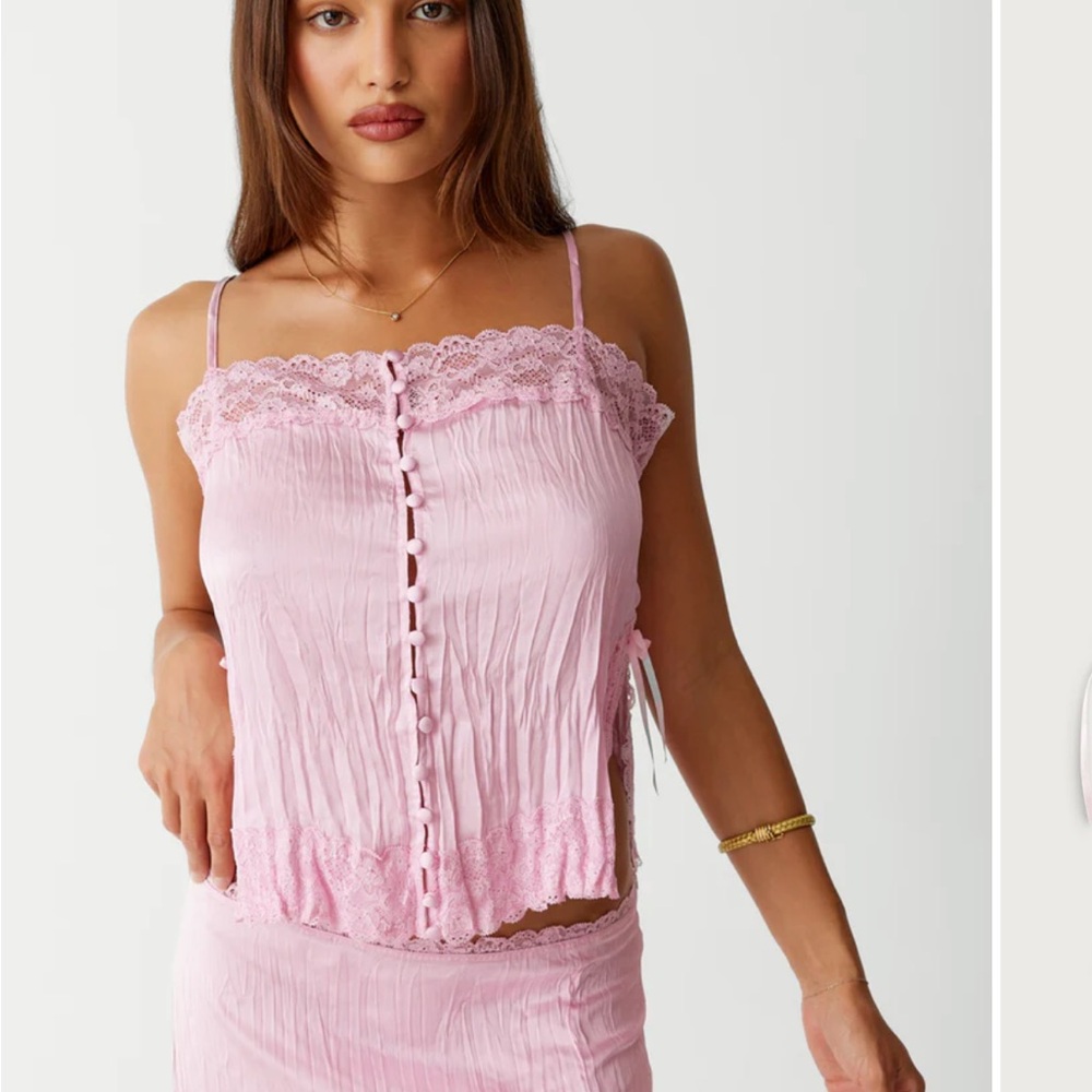 Frankies Bikinis Besos Satin Cami